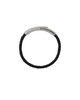 Leather Check Bracelet