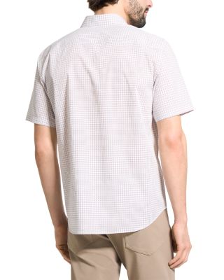 Irving Short Sleeve Mini Geo Relaxed Fit Button Down Shirt