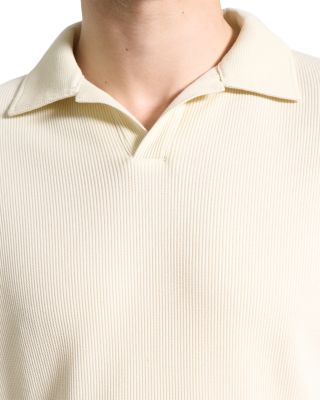 Short Sleeve Ribbed Polo Shirt