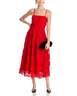 Rose Lace Midi Dress - Exclusive