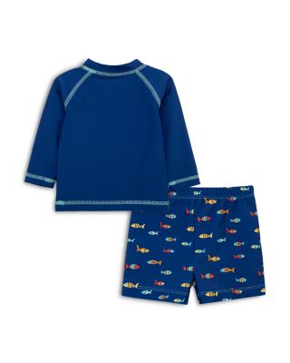 Boys' Fish Rash Guard and Swim Trunks Set, Baby