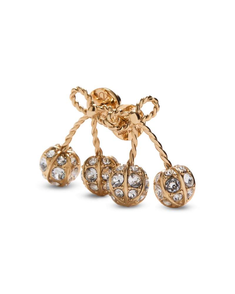 Valentino Garavani Valentino Cherryfic Earrings in Gold