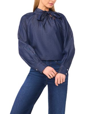 Raglan Sleeve Big Bow Shirt