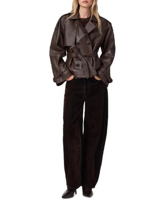 Reed Leather Trench Jacket