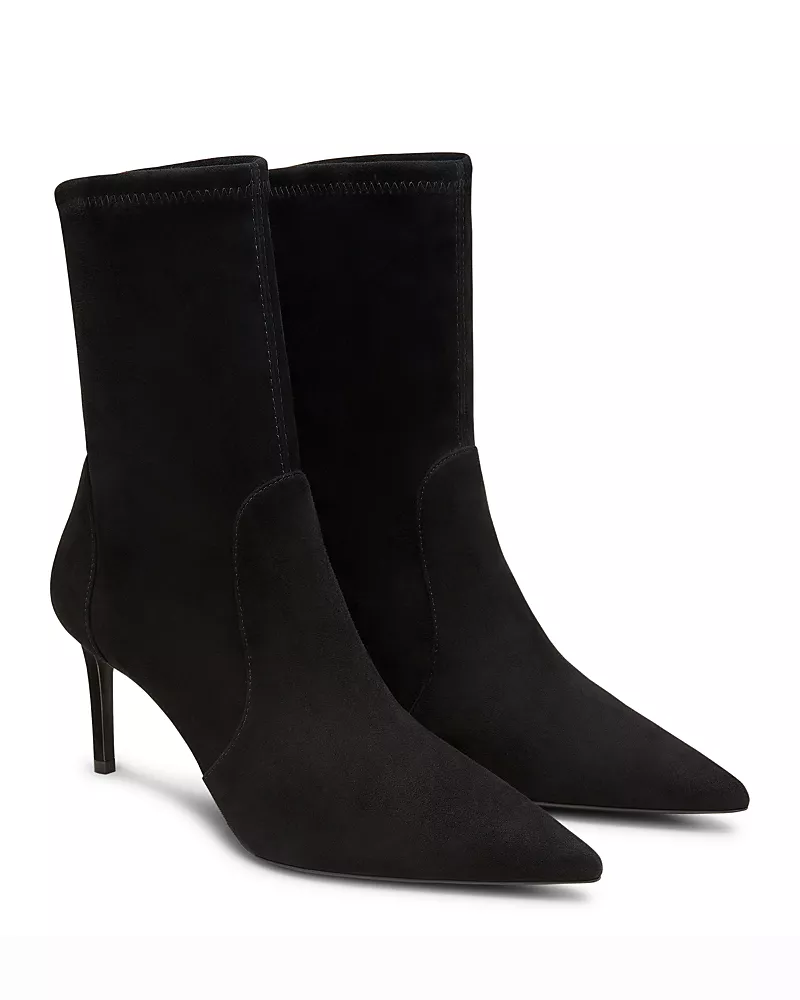 Stuart Weitzman Women's Stuart Power 75 Zip Booties