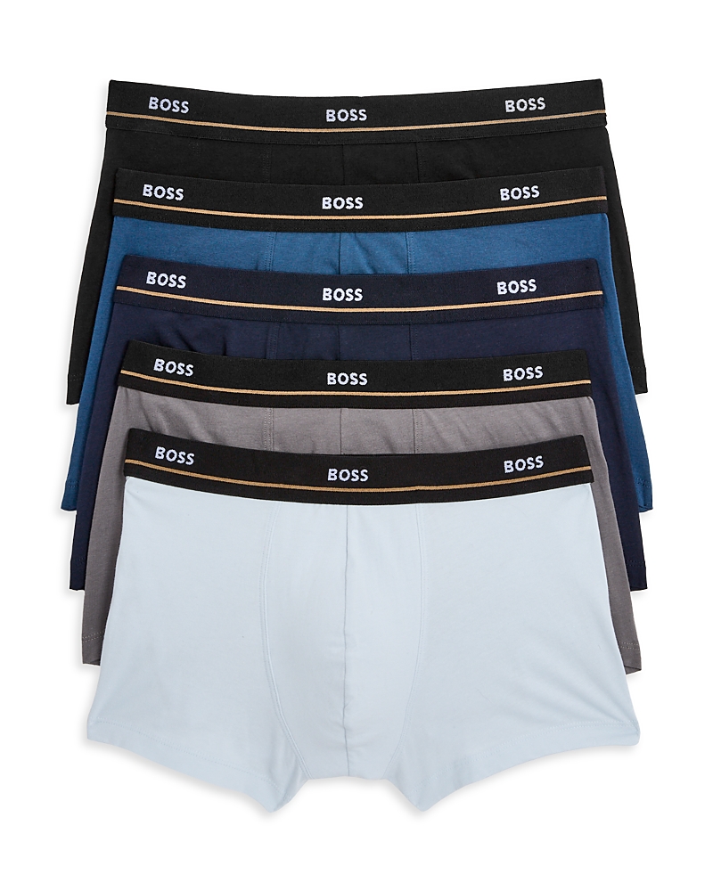 Hugo Boss Boxer Trunks, Pack Of 5 In Multi