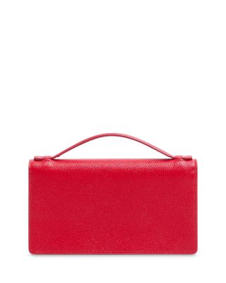 VLogo Signature Grainy Leather Wallet On A Chain 