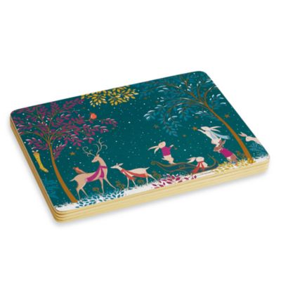 Sara Miller Woodland Tales Placemats, Set of 4