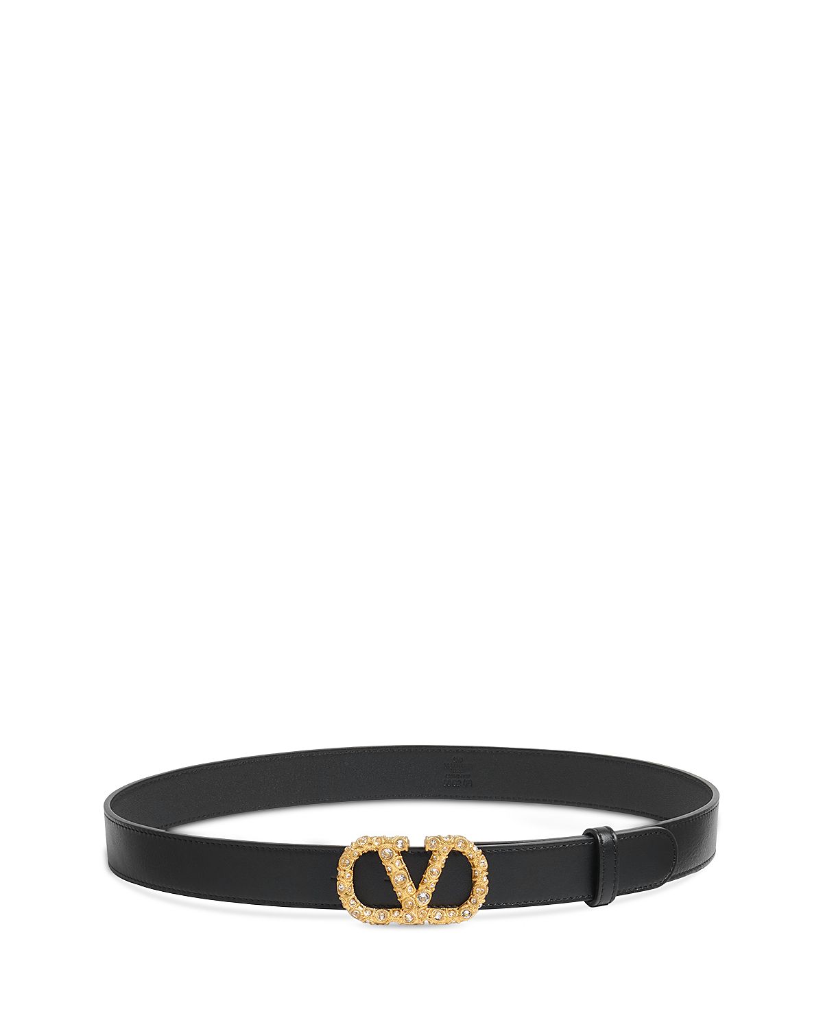 Valentino Women's V Logo Signature Leather Belt