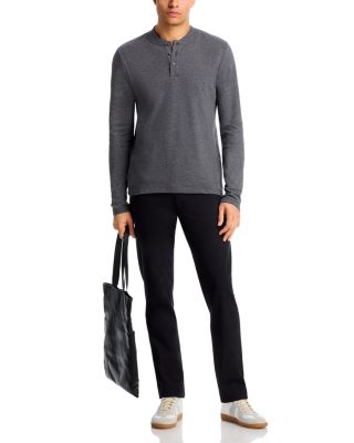 Slim Fit Ribbed Henley  - Exclusive