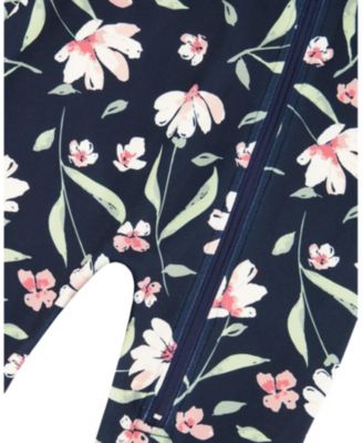  One-Piece Flower Thermal Underwear - Little Kid