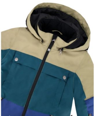  Unisex One-Piece Colorblocked Teknik Snowsuit