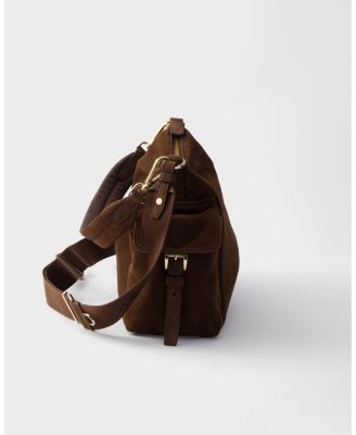  Aimee Large Suede Shoulder Bag