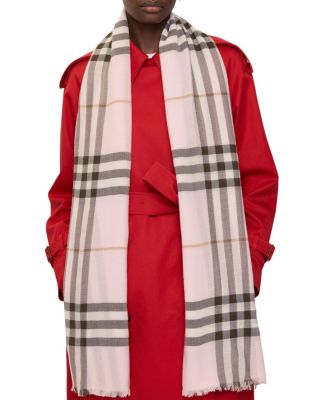  Wide Check Wool Scarf