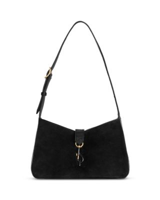 Megan Small Suede Shoulder Bag