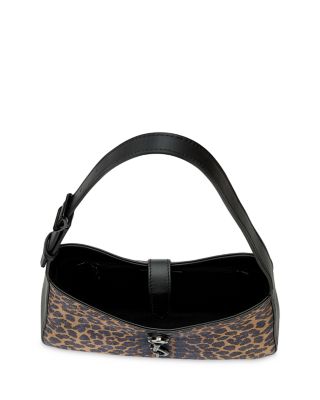 Megan Small Printed Suede Shoulder Bag
