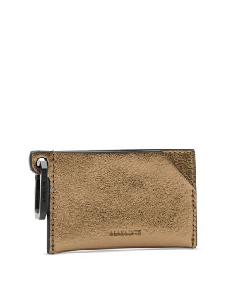 Hex Metallic Leather Cardholder