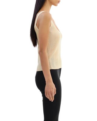 Metallic Rib Knit Tank