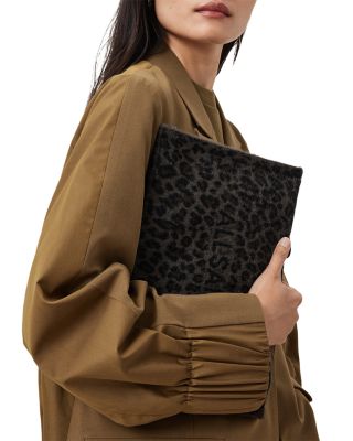 Izzy Leopard Print Zip Clutch