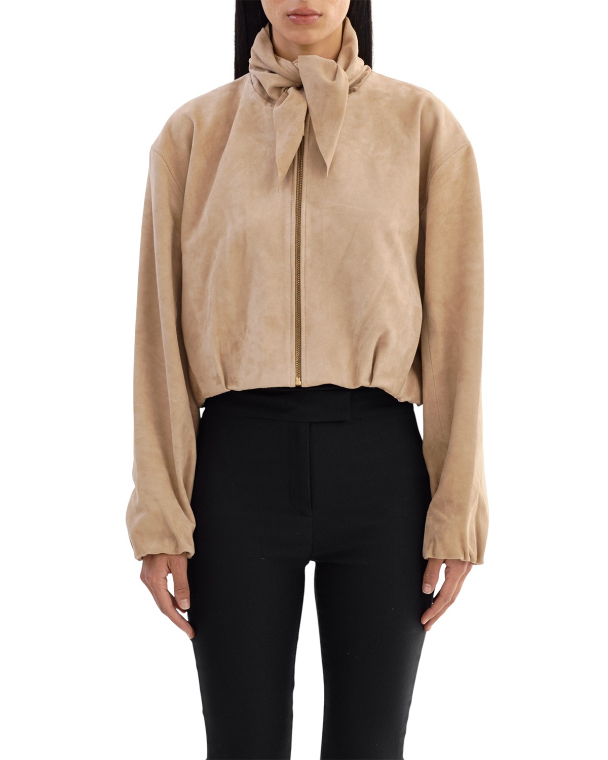 Anita Suede Scarf Jacket