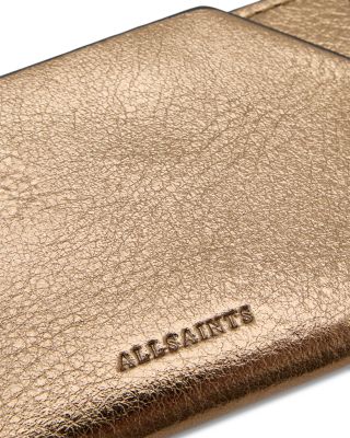 Hex Metallic Leather Cardholder