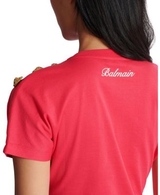  Draped T-Shirt with Buttons