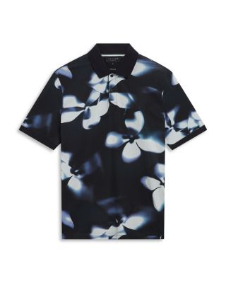 Longbri Short Sleeve Floral Polo Shirt