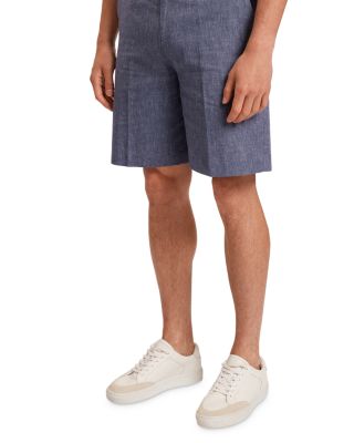 Givran Slim Fit Linen Shorts