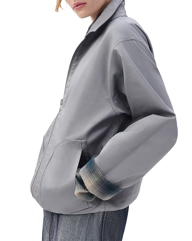 Rag & Bone Carrie Reversible Jacket In Gray