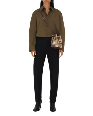 Mini Check Bucket Bag