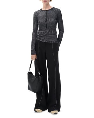 The Knit Two Tone Henley Tee