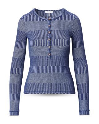 The Knit Two Tone Henley Tee