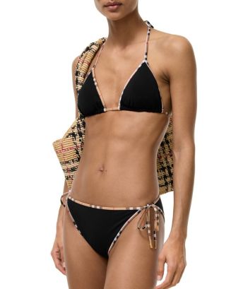 Burberry Check Trim Bikini | Bloomingdale's Women