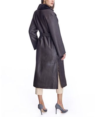 Shearling Lamb Wrap Coat