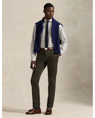 Classic Fit Plaid Stretch Poplin Shirt