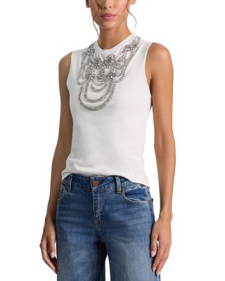 Dede Rhinestone Embellished Tank Top