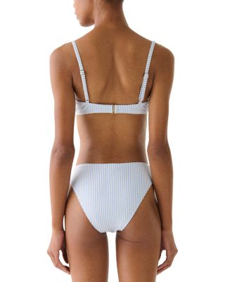 Seamed Underwire Bra Bikini Top