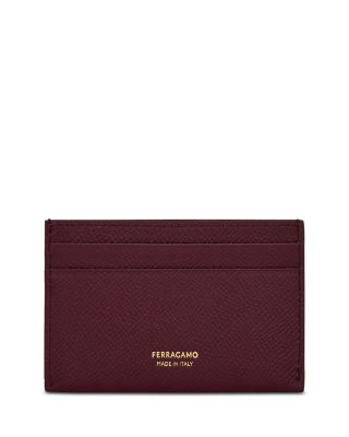 Gancini Leather Card Holder