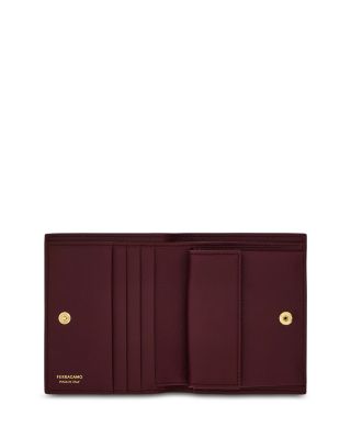 Gancini Compact Leather Wallet