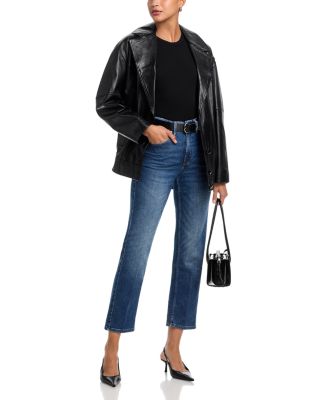 Good Icon Straight Ankle Jeans in Indigo 1082