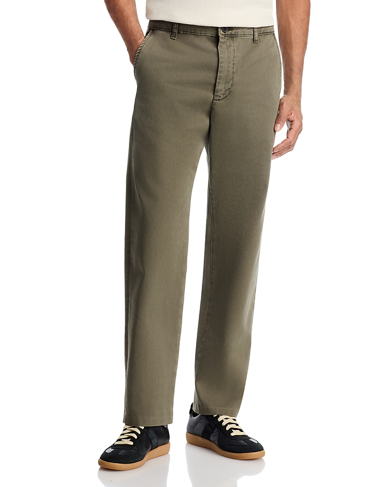 Frame Straight Fit Chinos In Green