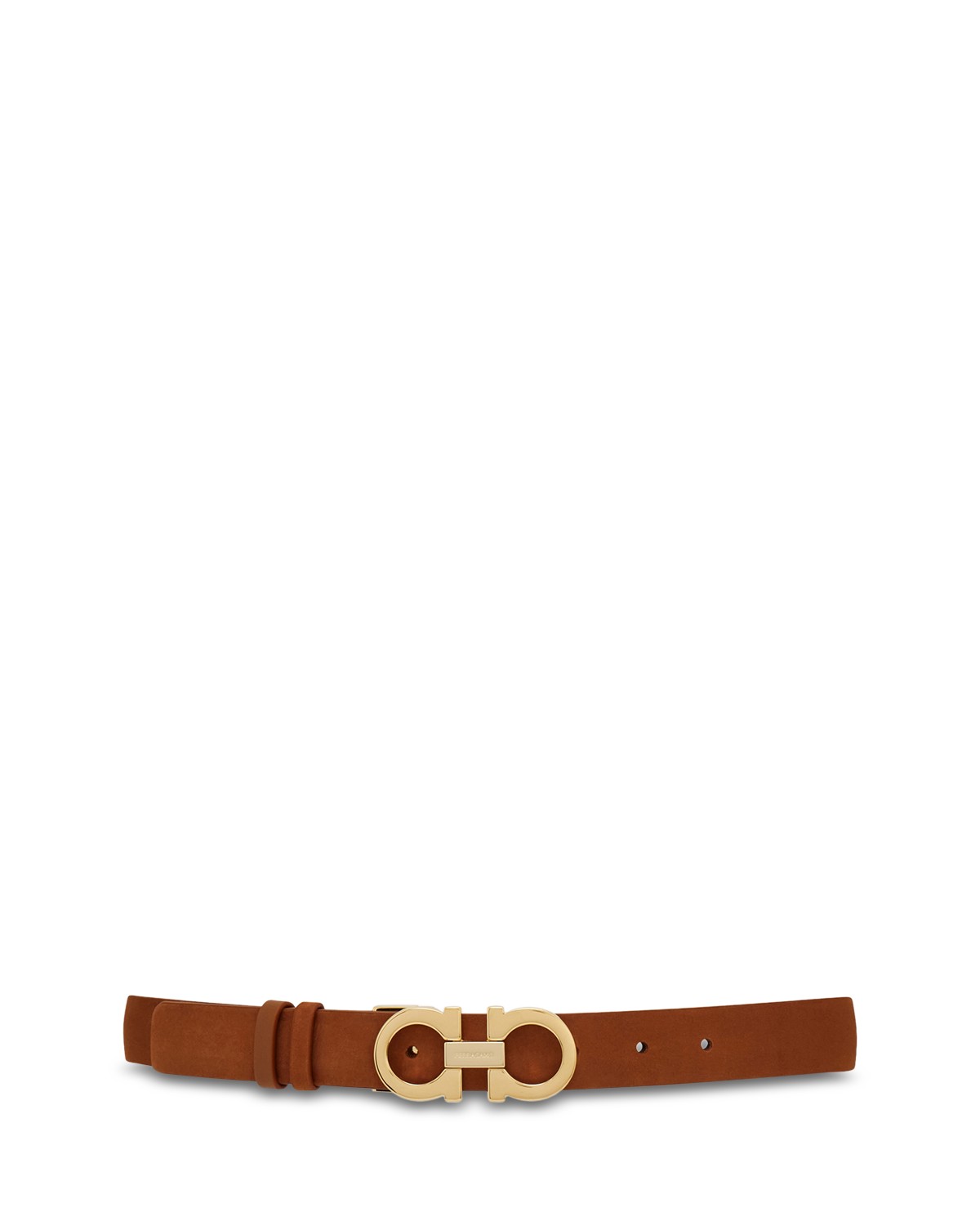 Ferragamo Women's Donna Gancini Nubuck Belt in Natural
