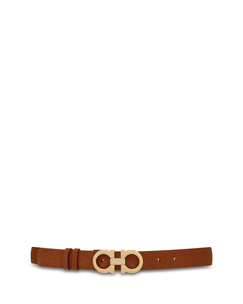 Ferragamo Women's Donna Gancini Nubuck Belt