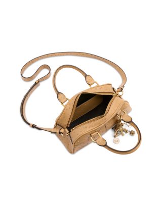 Small Stippled Leather Bowling Bag