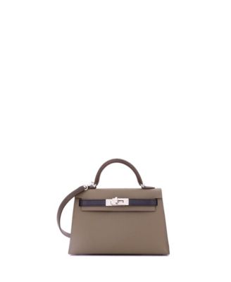Kelly 20 Handbag Tricolor Epsom with Palladium Hardware