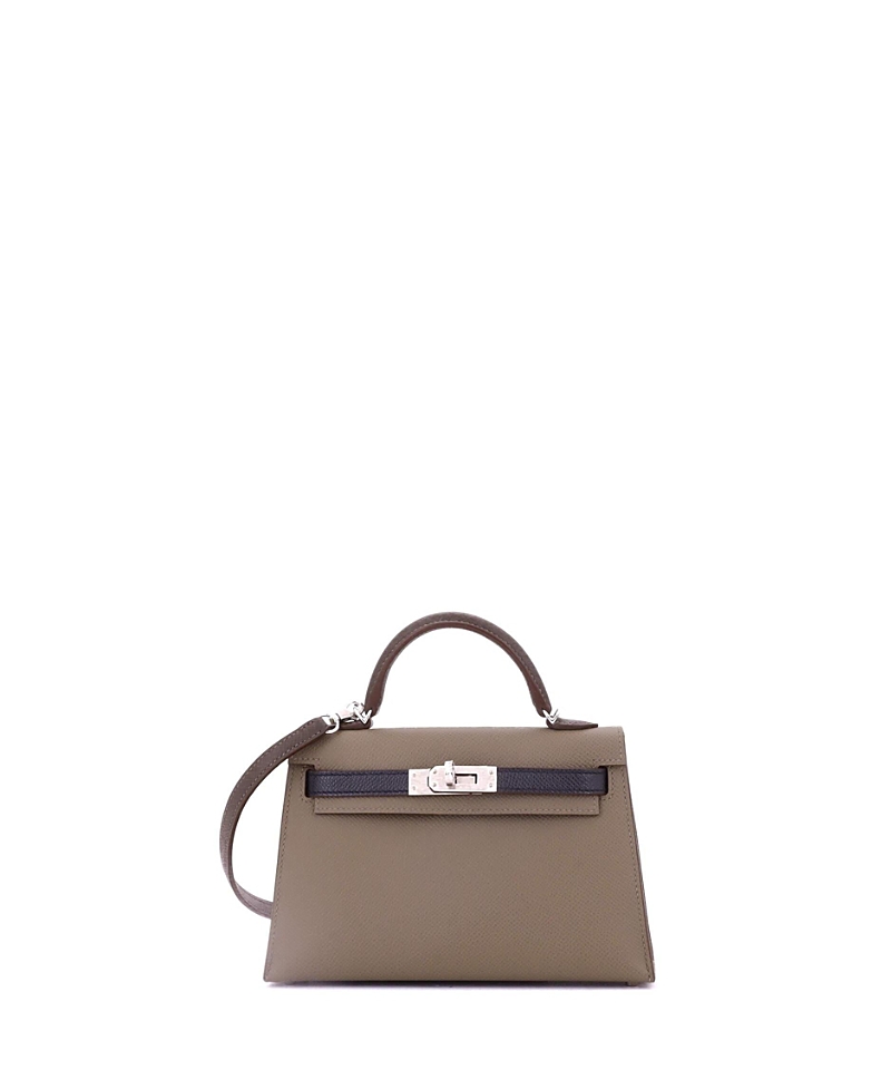 Click to view more detailed imagery on our partner's website Pre-owned Pre-owned Hermes Hermes Kelly 20 Handbag Tricolor Epsom With Palladium Hardware