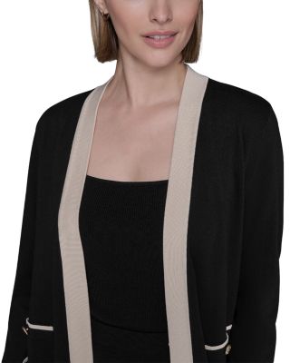 Contrast Trim Cardigan