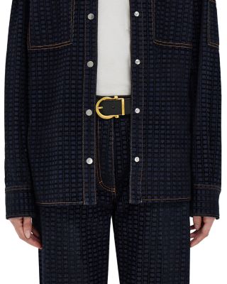 Gancini Reversible Leather Belt