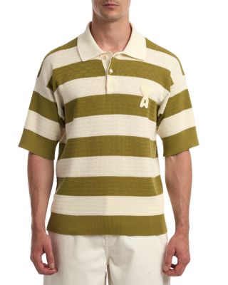 Short Sleeve Polo With AMI De Coeur Patch