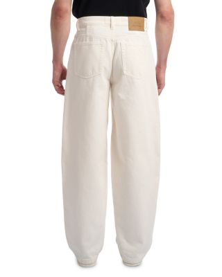 Large Fit Wide Jeans in Blanc Creme
